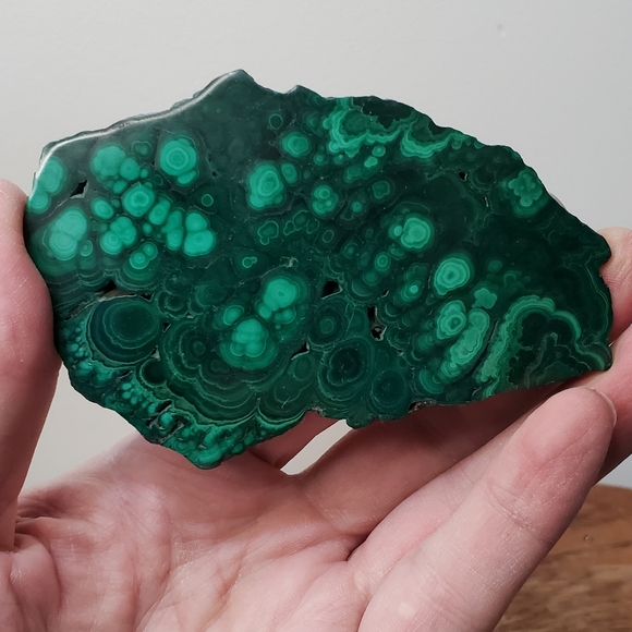 Malachite Crystal Slab 0.36 Pounds - Picture 9 of 12